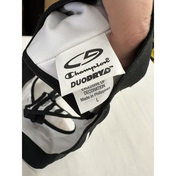 Champion C9 Fitness Sports bra Support Adjustable Straps Black And White - Picture 7 of 8